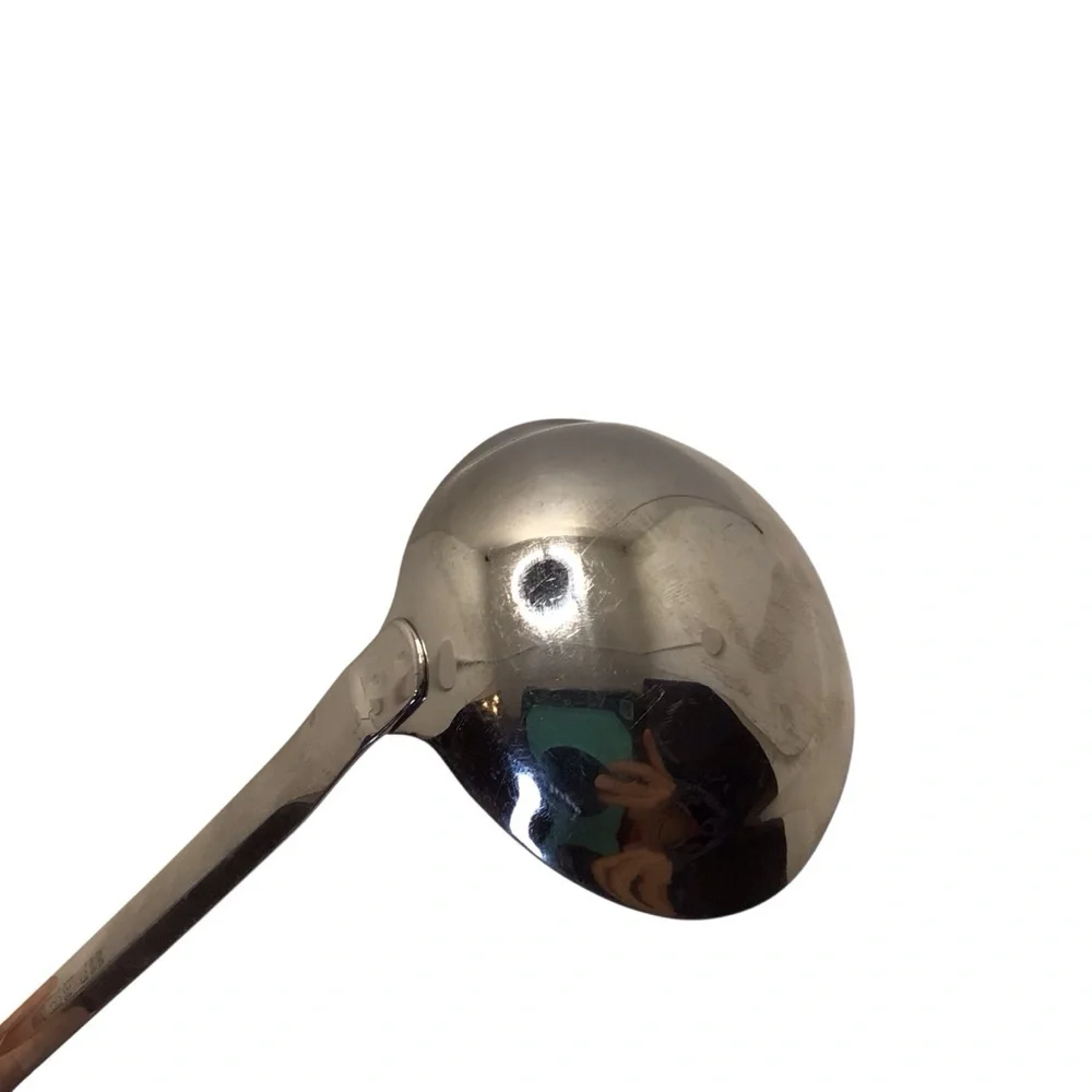 18/10 Stainless Steel Soup Ladle 12” Hanging Handle Kitchen Utensil
